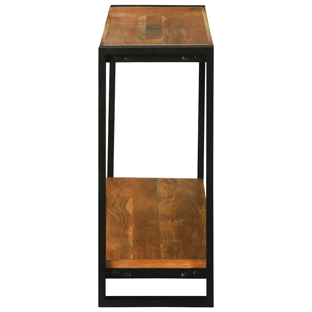 vidaXL Tavolo consolle 120 x 33 x 75 cm legno massello di acacia