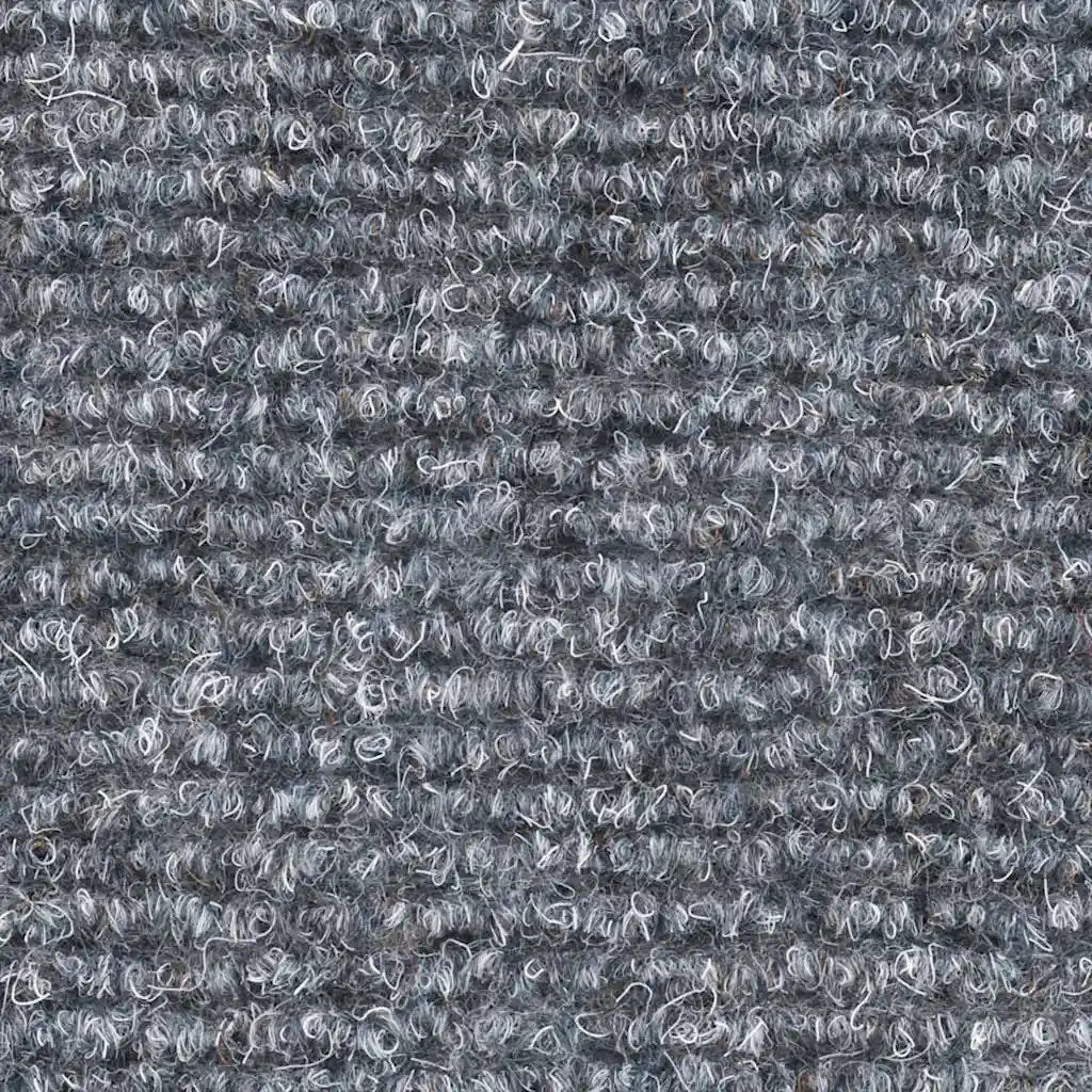 vidaXL Tappetini per scale autoadesivi 30 pz 65x21x4 cm Grigio chiaro Semicircolari Grandi