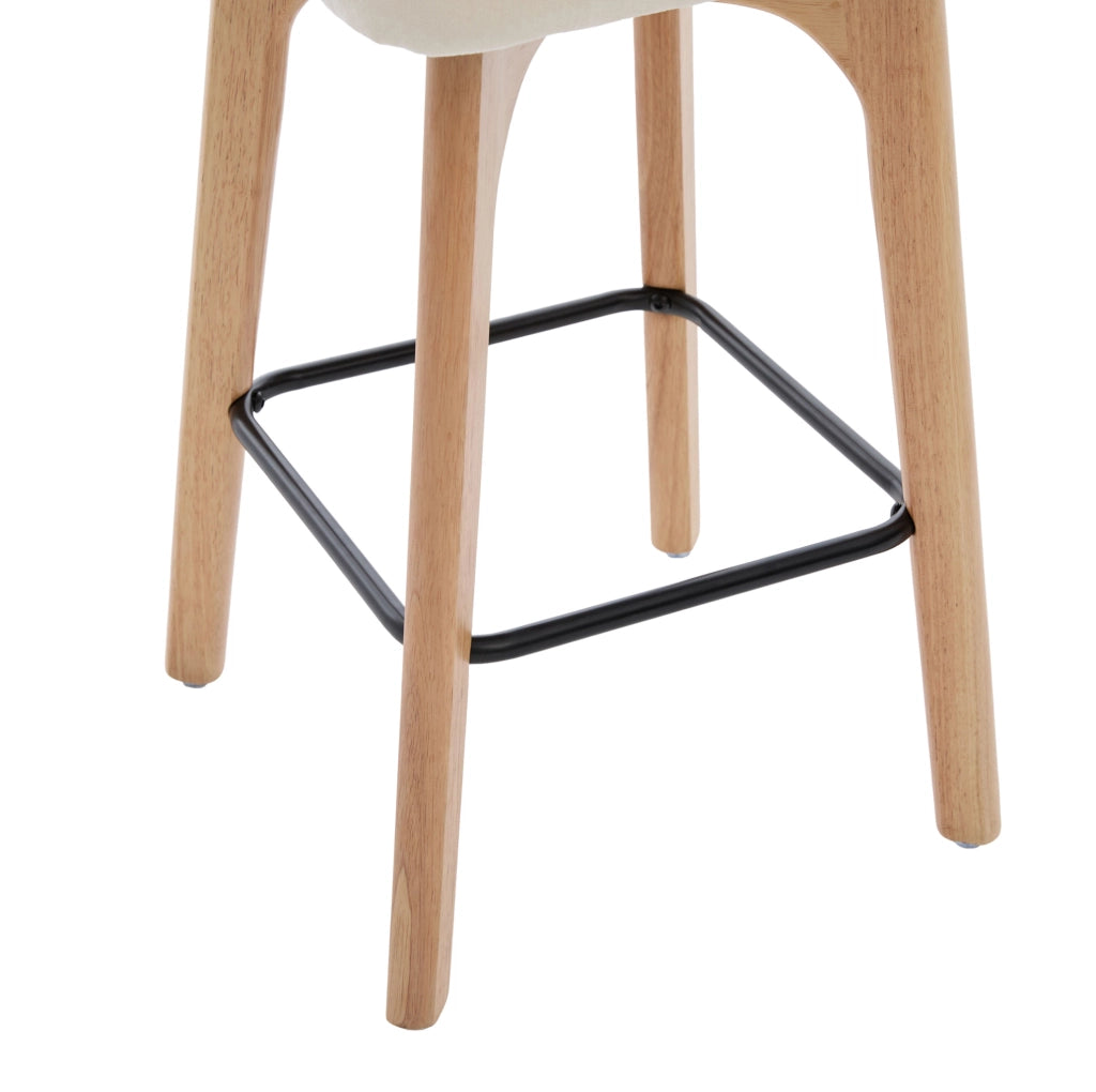 Sedia a dondolo con schienale alto ergonomico in velluto beige