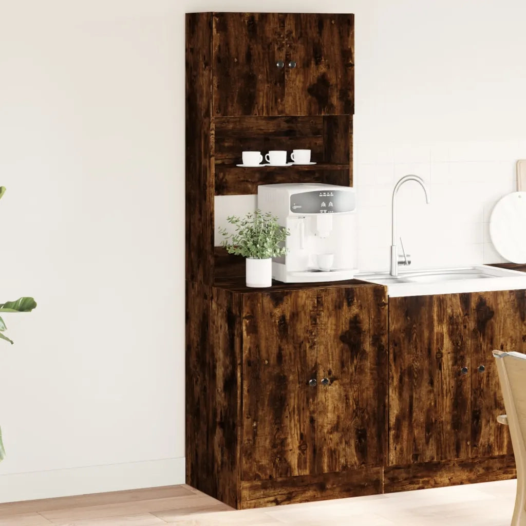 Pensile da cucina | Mobile da Cucina Rovere Fumo 60x50x180 cm in Legno Multistrato