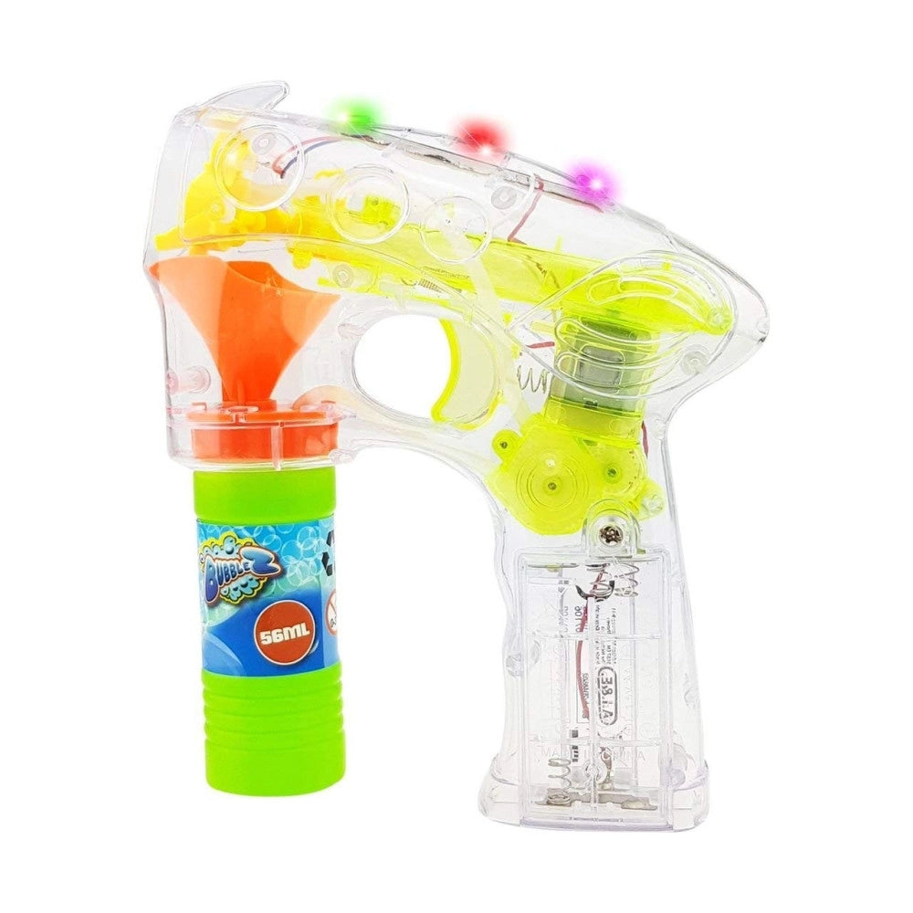 Trade Shop - Pistola Spara Bolle Di Sapone Giocattoli Per Bambini Gadget Per Feste A Batteria -