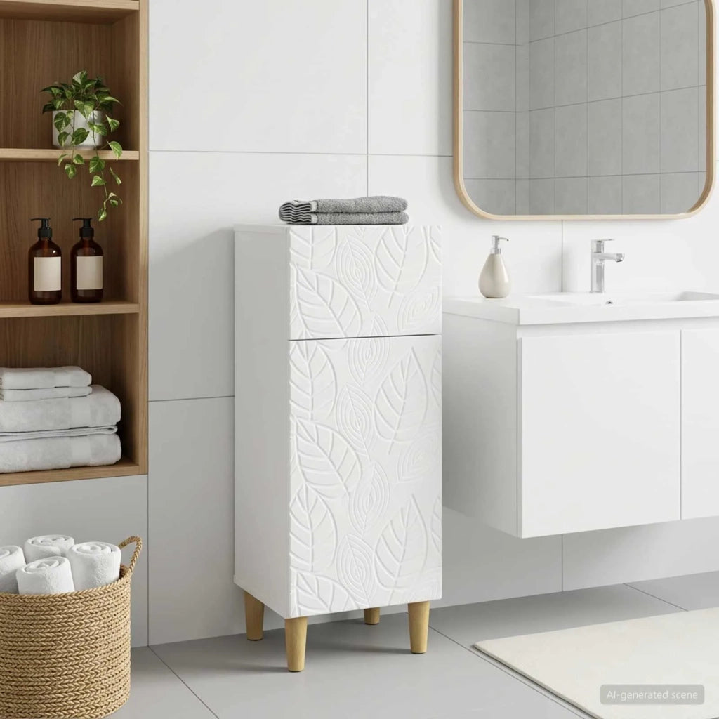 Mobiletto da Bagno DELFT Bianco 30 x 31 x 80 cm 897045