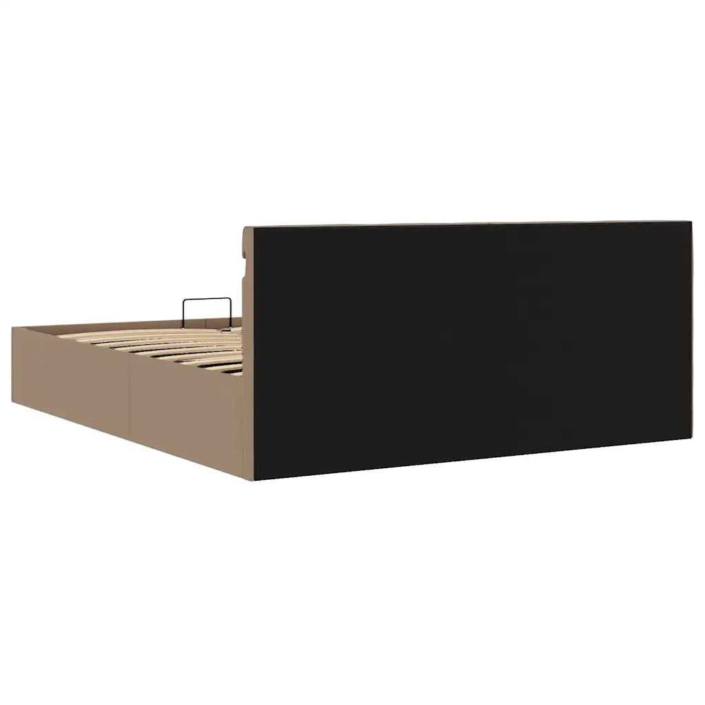 Giroletto Idraulico con LED Cappuccino Similpelle 160x200cm 285562