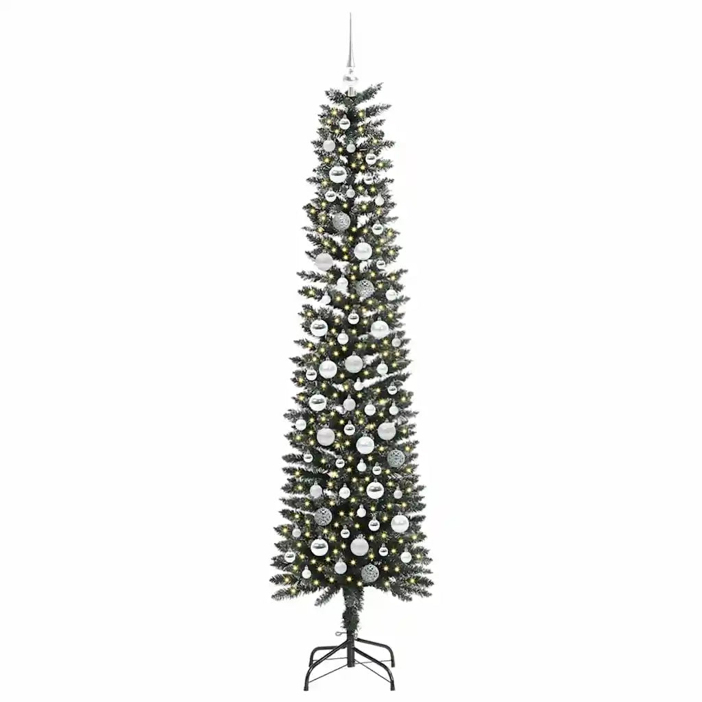 Albero di Natale artificiale con 300 LED Verde 210 cm 3395957