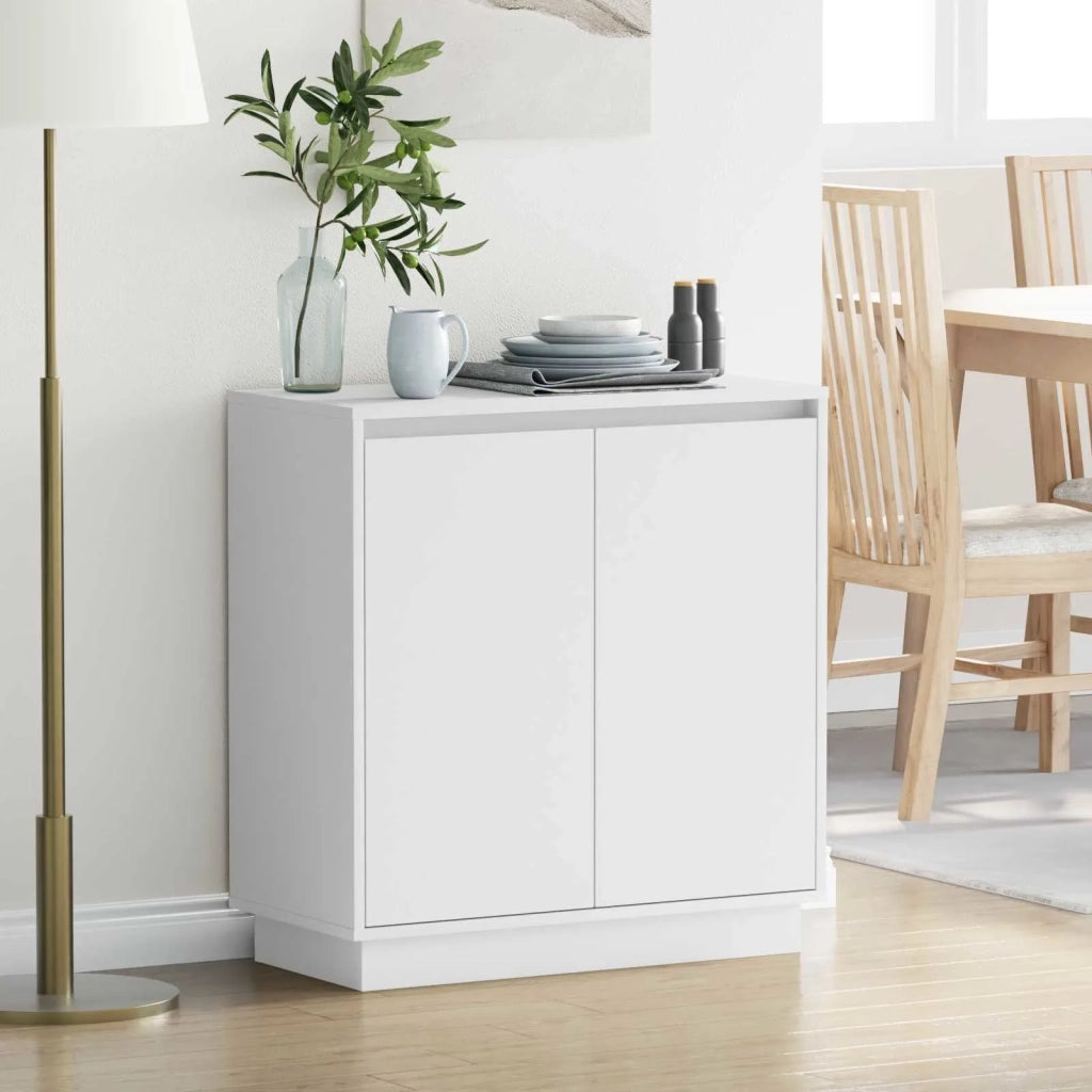 Credenza | Madia LED per Bianco 71 x 34,5 x 75 cm Legno multistrato