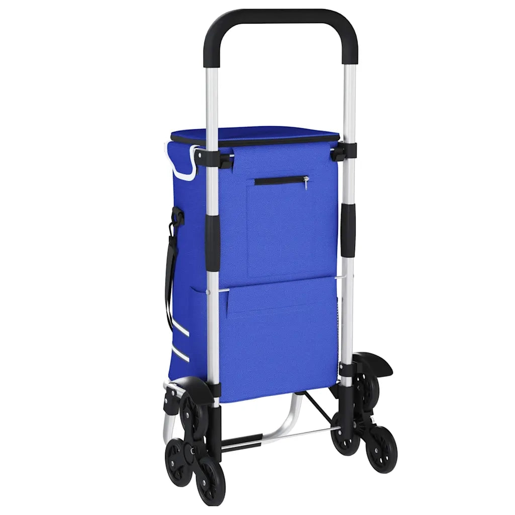Carrello della spesa Blu 47 x 39 x 100,5 cm Tessuto Oxford 42002339