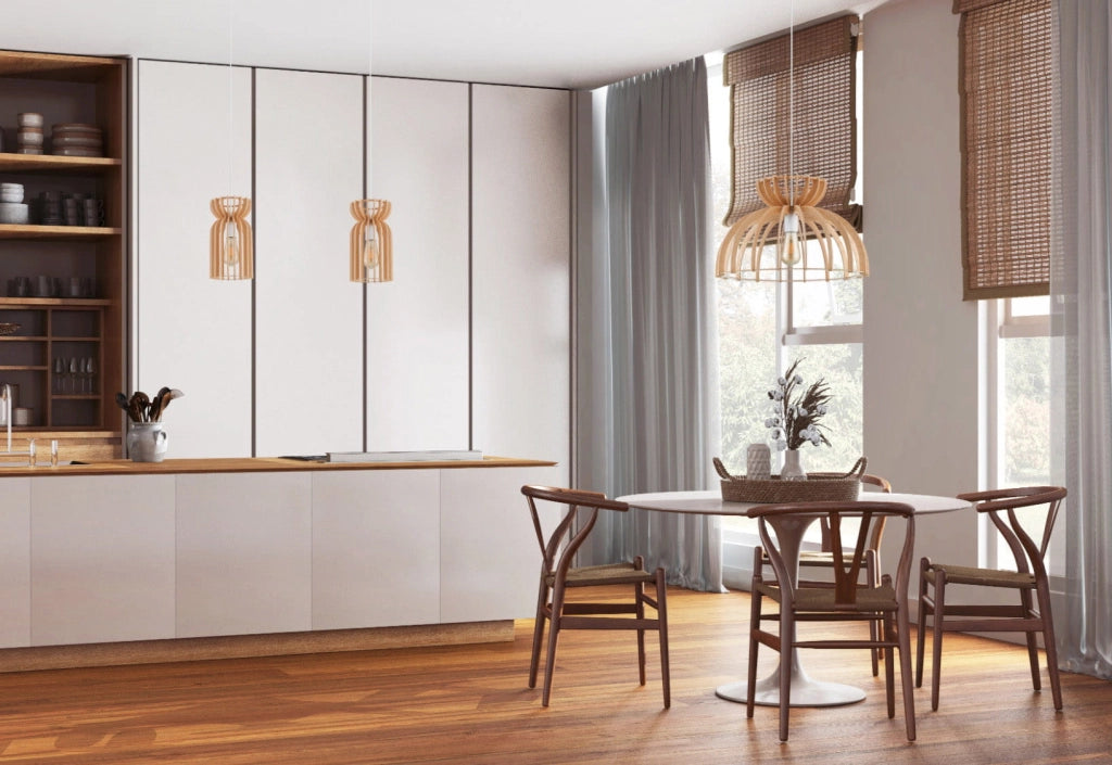 Nowodvorski KYMI A lampada a sospensione legno Ø26 E27