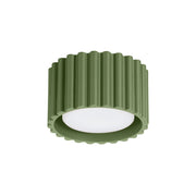 Spot soffitto moderno tondo verde oliva 6cm GX53 10W PureLume