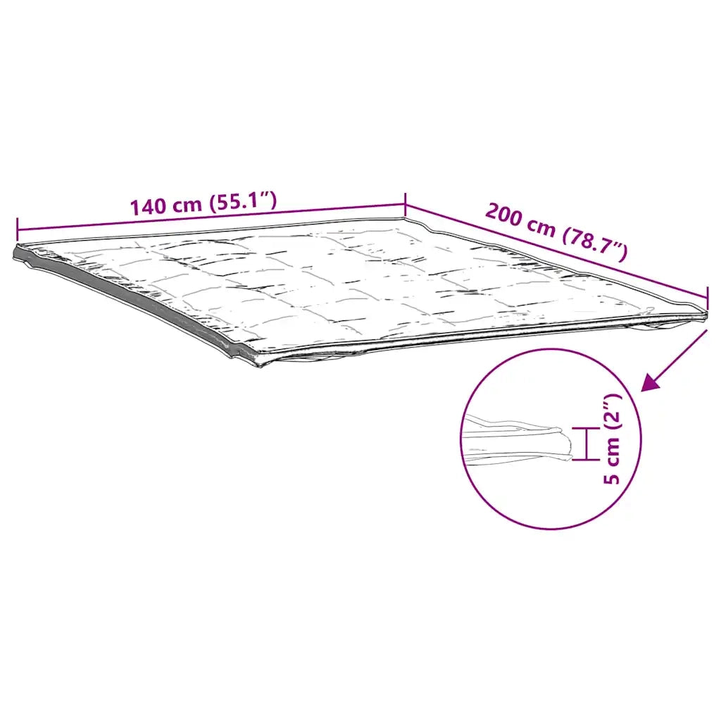 Coprimaterasso Bianco 140x200 cm CFW4410511