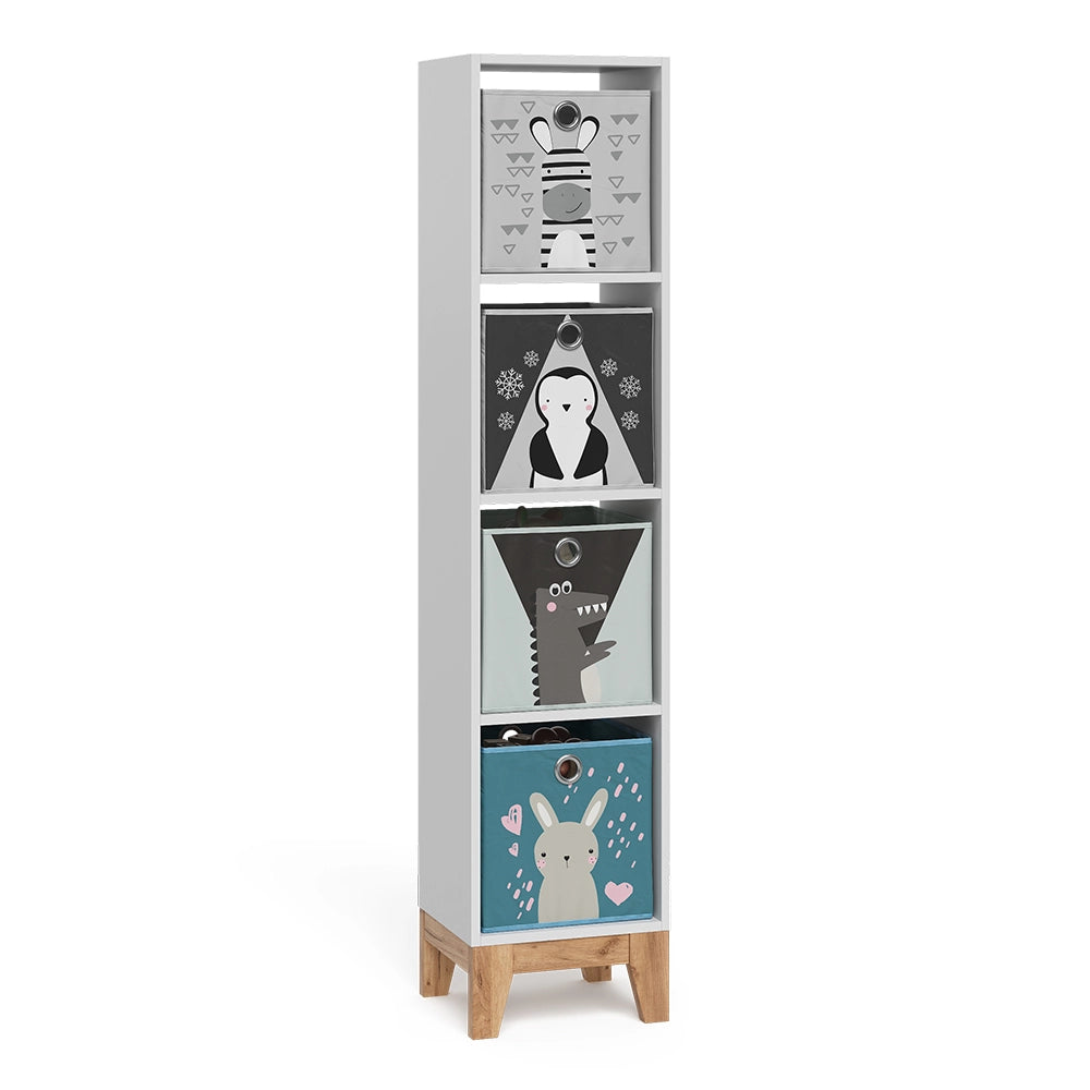 Vitalispa Scaffale per bambini Bianco/Artisan 35.2 x 159.5 cm