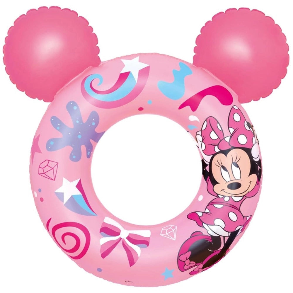Trade Shop - Salvagente Gonfiabile Galleggiante Splash Pal Minnie Con Orecchie Rosa 65 Cm 9102n -