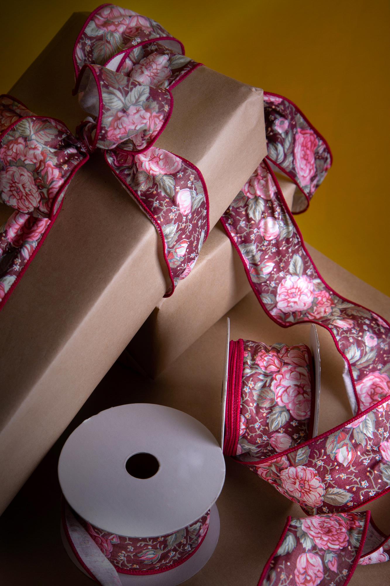 Set 2 Bobine Nastro Roseto 5 cm 950 mt