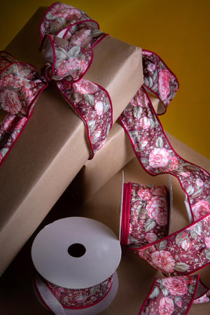 Set 2 Bobine Nastro Roseto 5 cm 950 mt