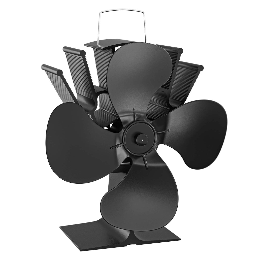 Ventilatore per stufa a legna camino, Ventola con 4 pale, 70-350 °C, funzionamento senza elettricità