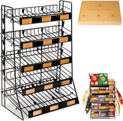 Organizzatore per caramelle e snack per il bancone | Display per snack e barattoli di patatine per negozi | Display per snack per il bancone | Stand per snack per negozi e uffici.