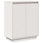 Buffet credenza cassettiera armadio mobile contenitore organizer per cucina soggiorno salotto 60 x 34 x 75 cm legno massello di pino bianco 02_0030347