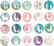 Magnetismo decorativo per frigorifero Alpaca vetro 20 pezzi magneti 3D per frigorifero 30 mm decorativi magneti per frigorifero lavagne per ufficio armadietti magnetico