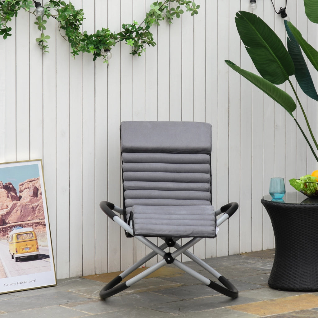 Sedia ergonomica 2-in-1 Textline Grigia Basculante 145×74×86cm