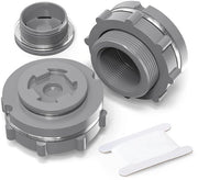 Fissaggio Schot 2" - Connettore PVC Nero per Serbatoio Acqua - 2 Pezzi - Resistente alle Corrosioni e Impronte d'Acqua - Per Tappi di Scarico/Acquari - Afdichtamento affidabile - Connettore Acqua