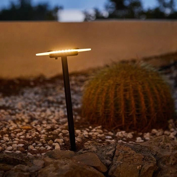 Set di 2 luci solari da attaccare - LUMISKY - UFO - H35 cm - LED bianco caldo