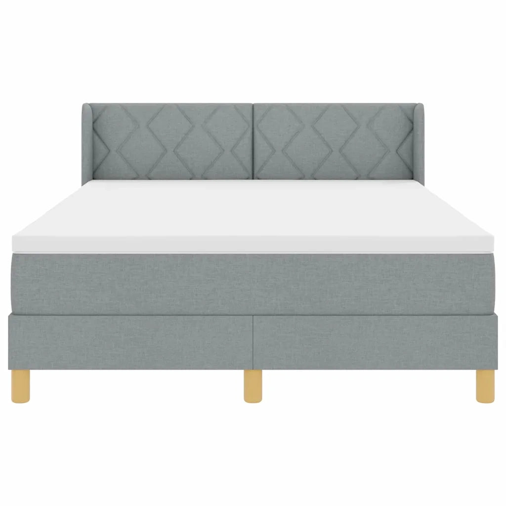<strong>Letto a Molle< / strong> Grigio chiaro 140 x 200 cm 3341356