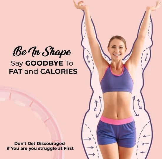 Hoola Hoop Fitness coda rotante per adulti - 360 gradi rotazione automatica - massaggio - allenamento fitness - perdita di peso.
