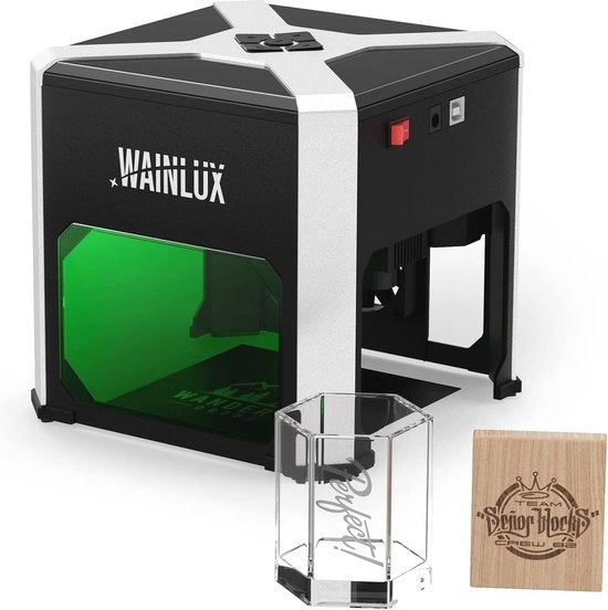 Mini Macchina Laser per Incisione 3000mW - Taglia Laser Portatile con App per Legno, Vinile, Pelle e Progetti DIY