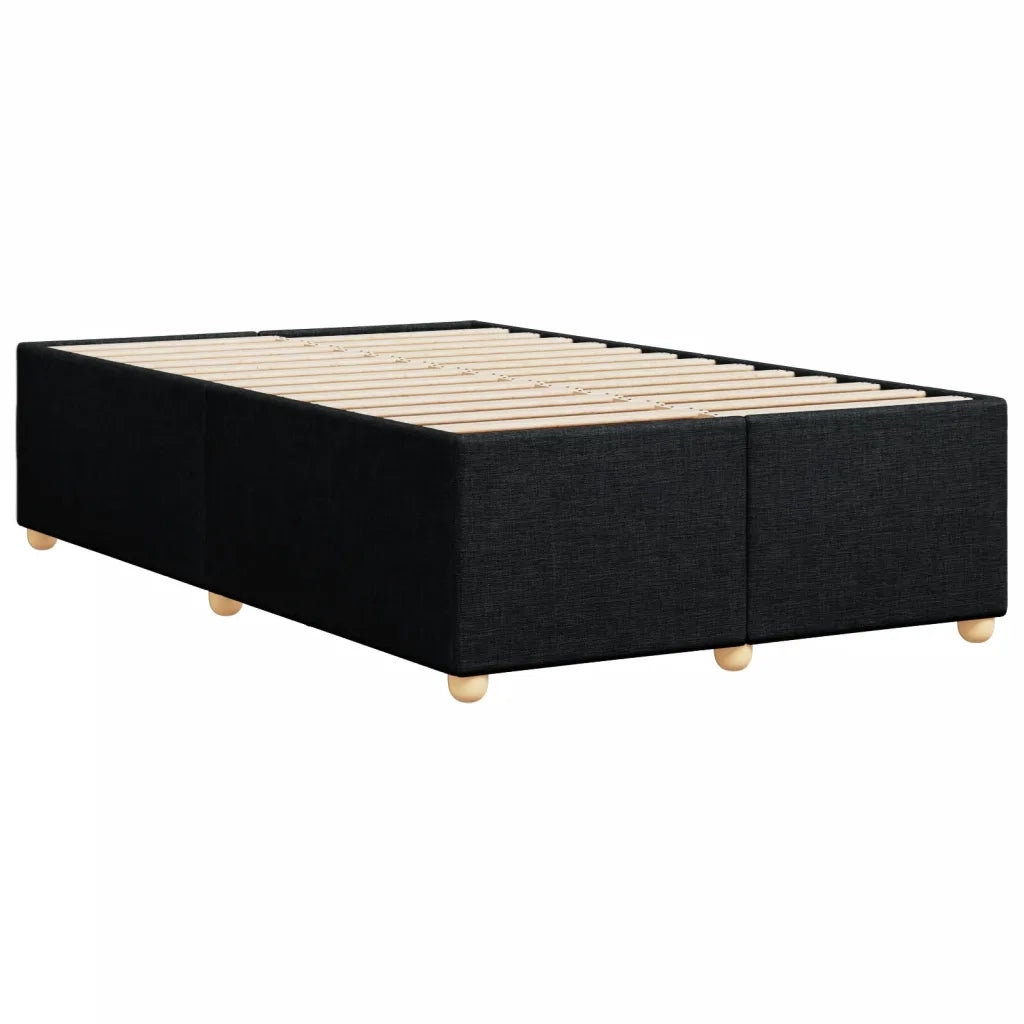 Giroletto senza Materasso Nero 120x190 cm in Tessuto