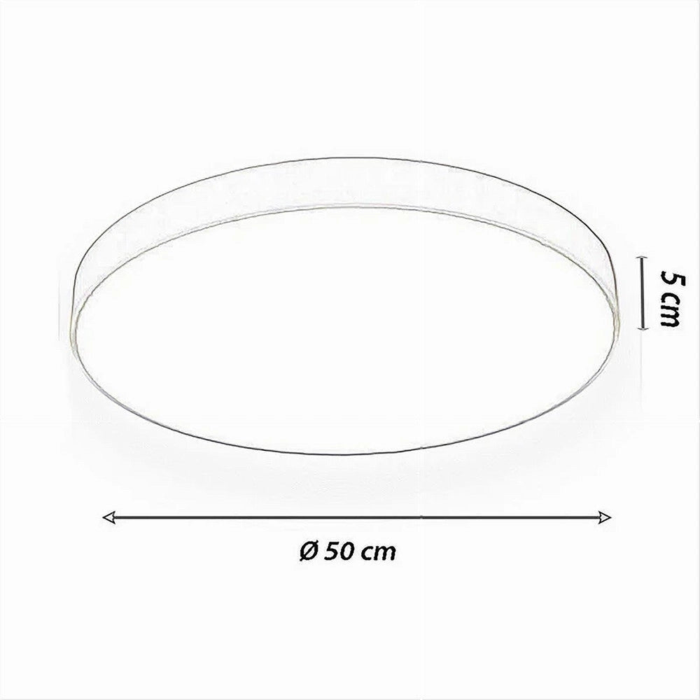 Trade Shop - Plafoniera Led 70 W Rotonda Lampada Soffitto Rosa Lampadario Luce Naturale 02621 -