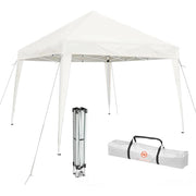 Gazebo Pieghevole 2x2 metri Bianco Telo in PE 160 gr/mq Impermeabile con Borsa