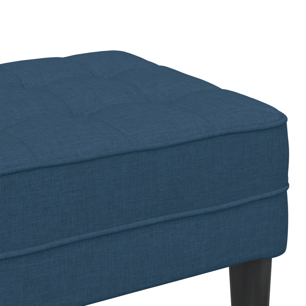 Panchina  Blu 113x57x39 cm in Tessuto