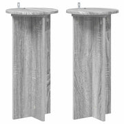 Supporto per piante | Sostegno per piante 2 pz Grigio Sonoma 29,5 x 29,5 x 60 cm