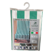 TENDA SOLE BIANCO/VERDE 140X250 CM