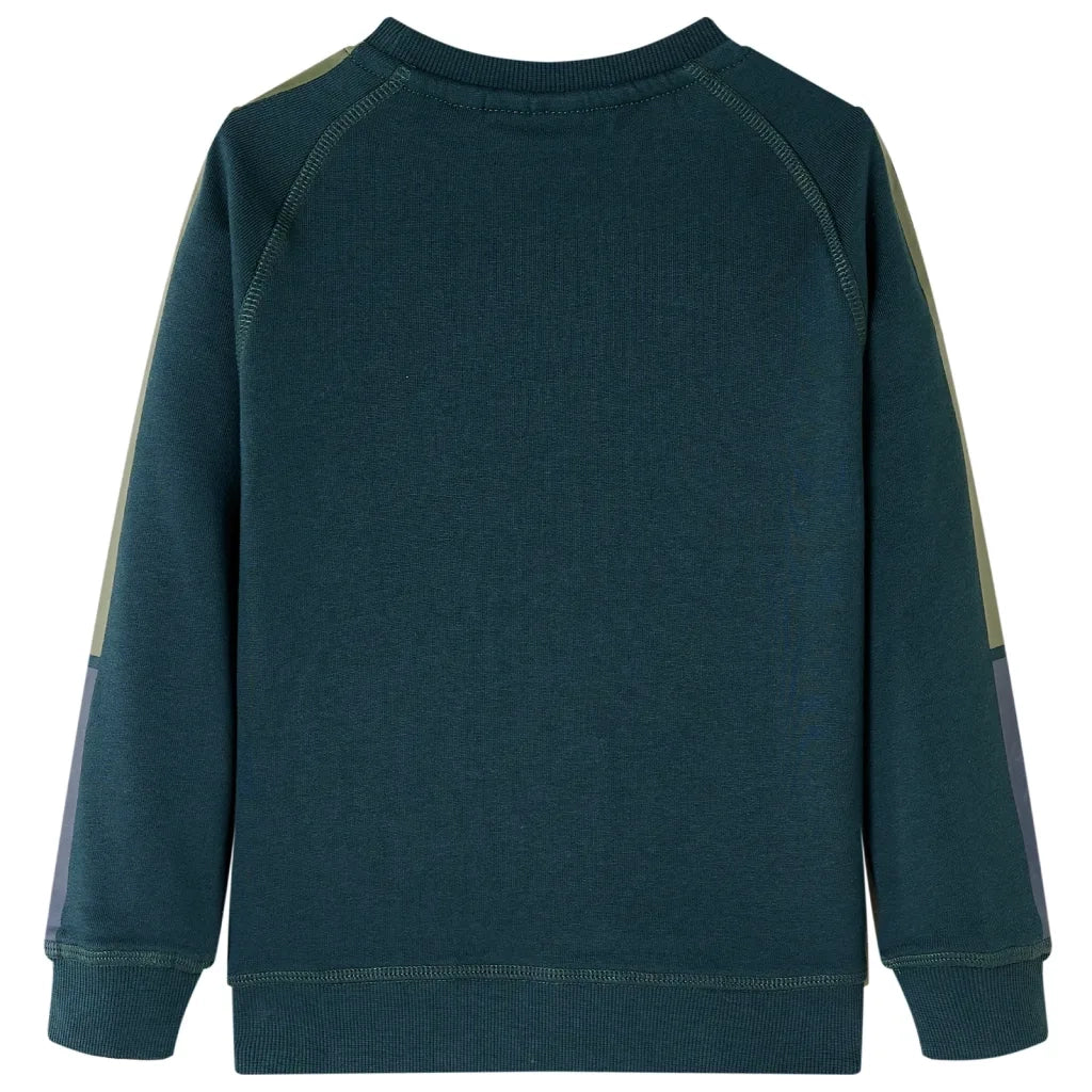 Felpa per Bambini Verde Muschio 140cod mxl 132910