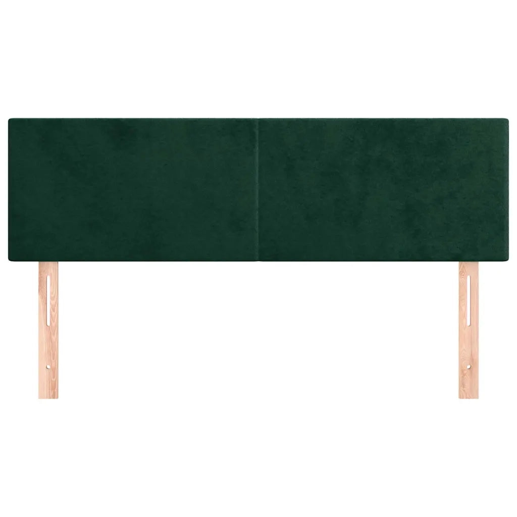 Testiera | Testata Verde Scuro 144x5x78/88 cm in Velluto
