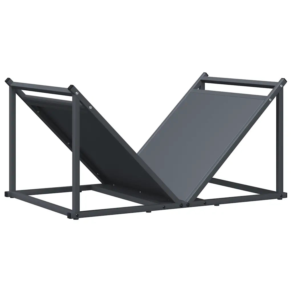 Rastrelliera per Legna da Ardere Antracite 70x43x34,5 cm 864175