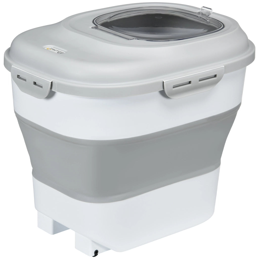 Contenitore per Cibo Secco Pieghevole ¨C zephmum ¨C Grigio 44x32x37 cm