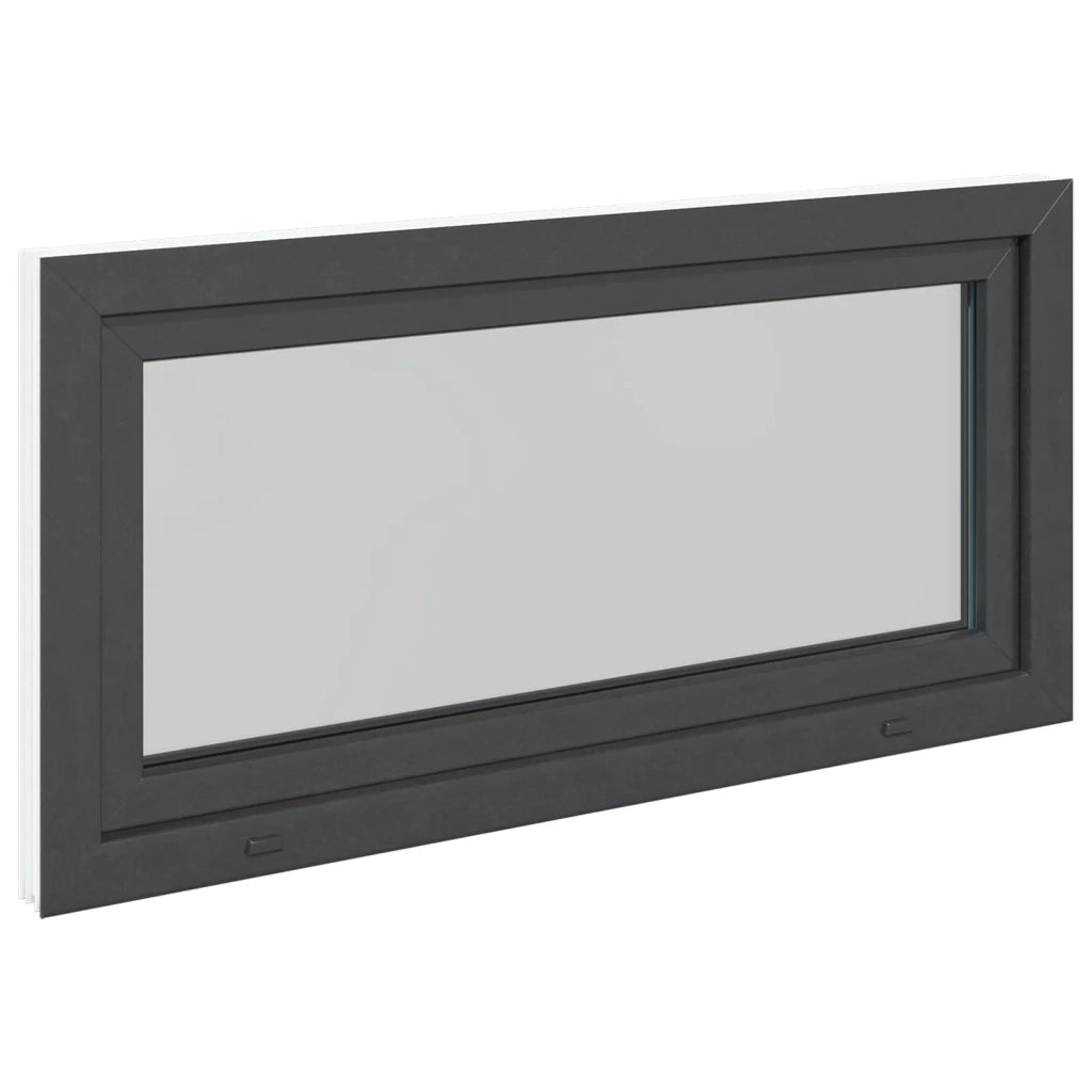 Finestra per Soffitta RISOR 120 x 60 cm PVC e Vetro Antracite CFW7616409