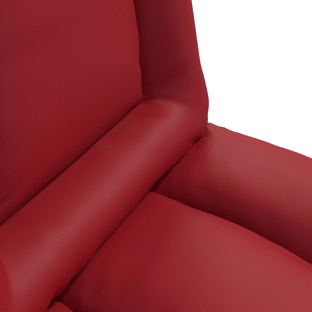 Sedia da Pavimento Rosso Vino 55 x 61 x 70 cm Pelle Sintetica 42028185