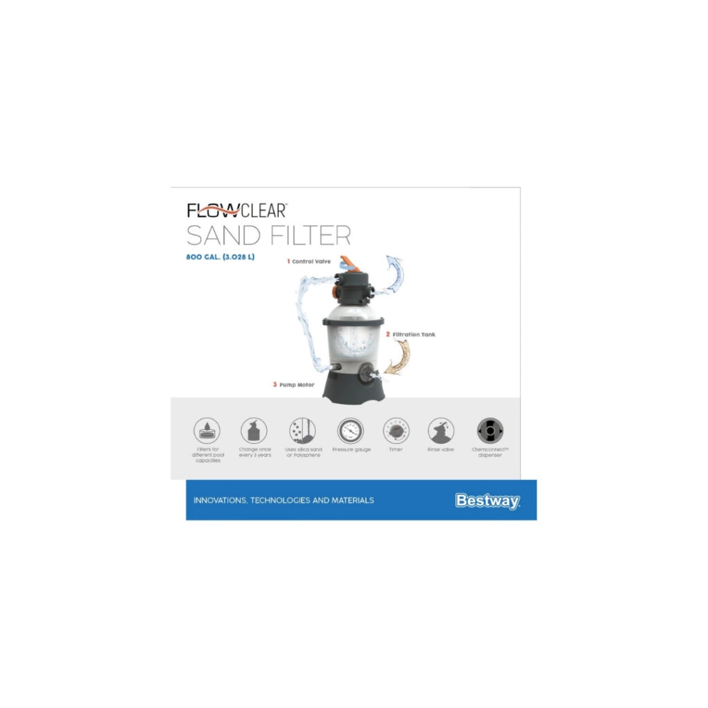 POMPA FILTRO A SABBIA 3.028 LT/H BESTWAY 58515