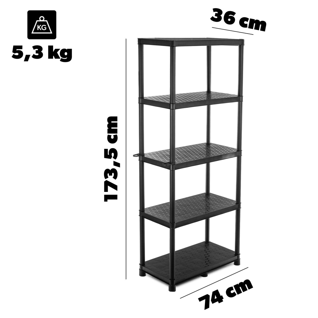 KADAX Regał Stackaro Solid 75 75x40cm KSS75L5 Midl + karton KK1018 <24> K17055