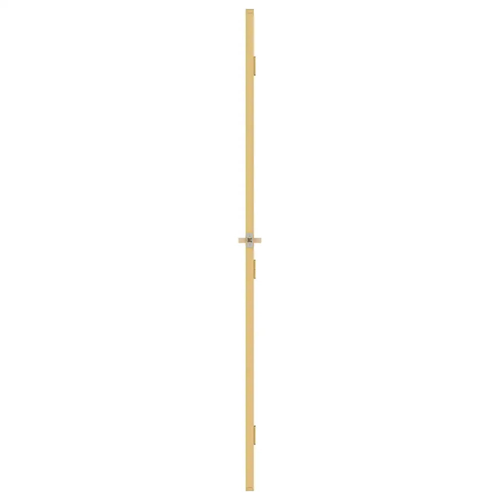 Porta Interni Sottile Oro 102,5x201,5 Vetro Temperato Alluminio 155139