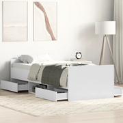 Giroletto con Testiera e Pediera Bianco 100x200 cmcod mxl 84047