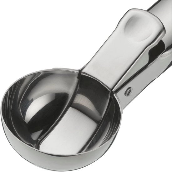 Spada per gelato - Gourmet - Manico ergonomico - Acciaio inossidabile - 18 cm - Per sorbetti, pasta per biscotti e meloni sferici