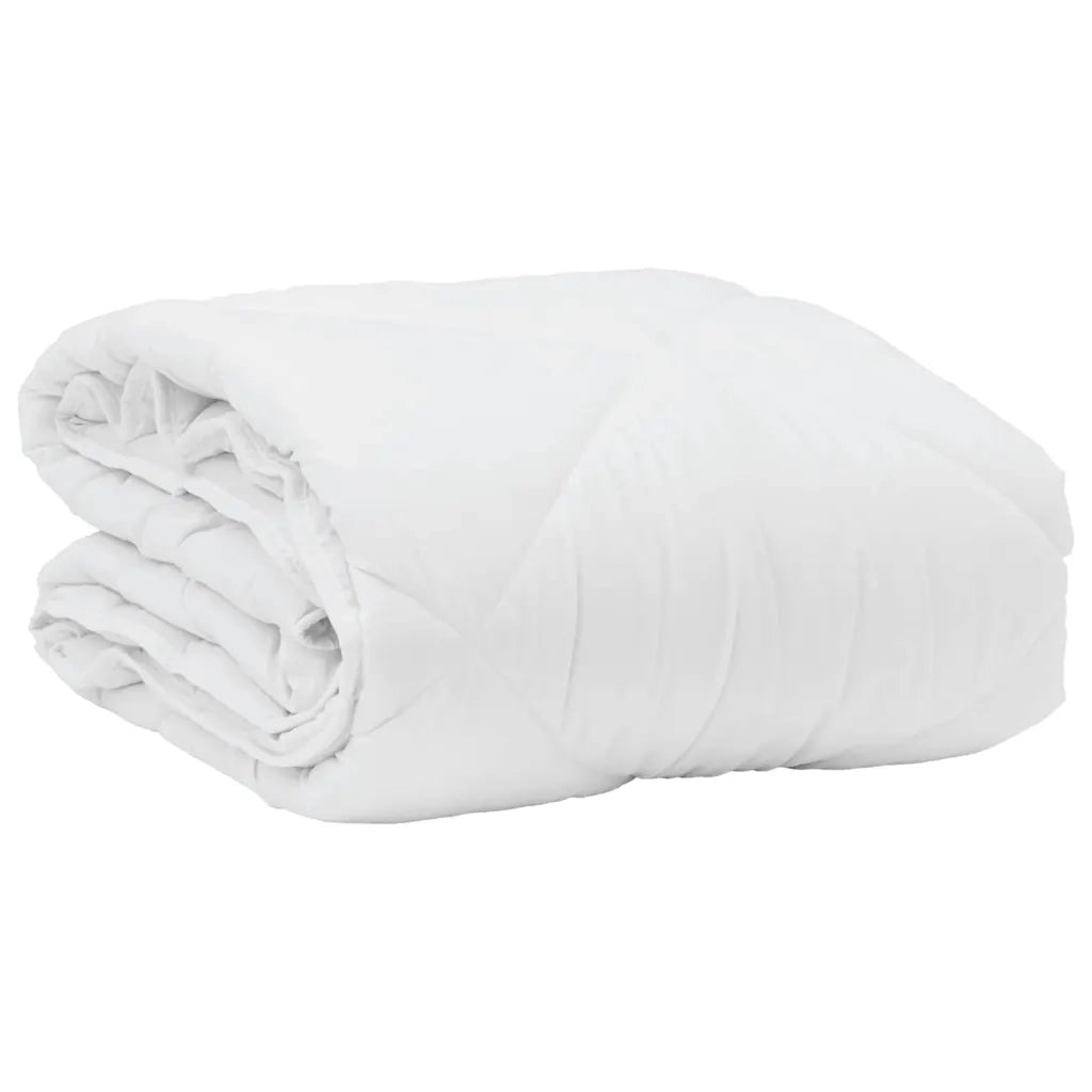 vidaXL Piumone con Cuscino Altro 2 pcs Bianco 155 x 200 cm Microfibra