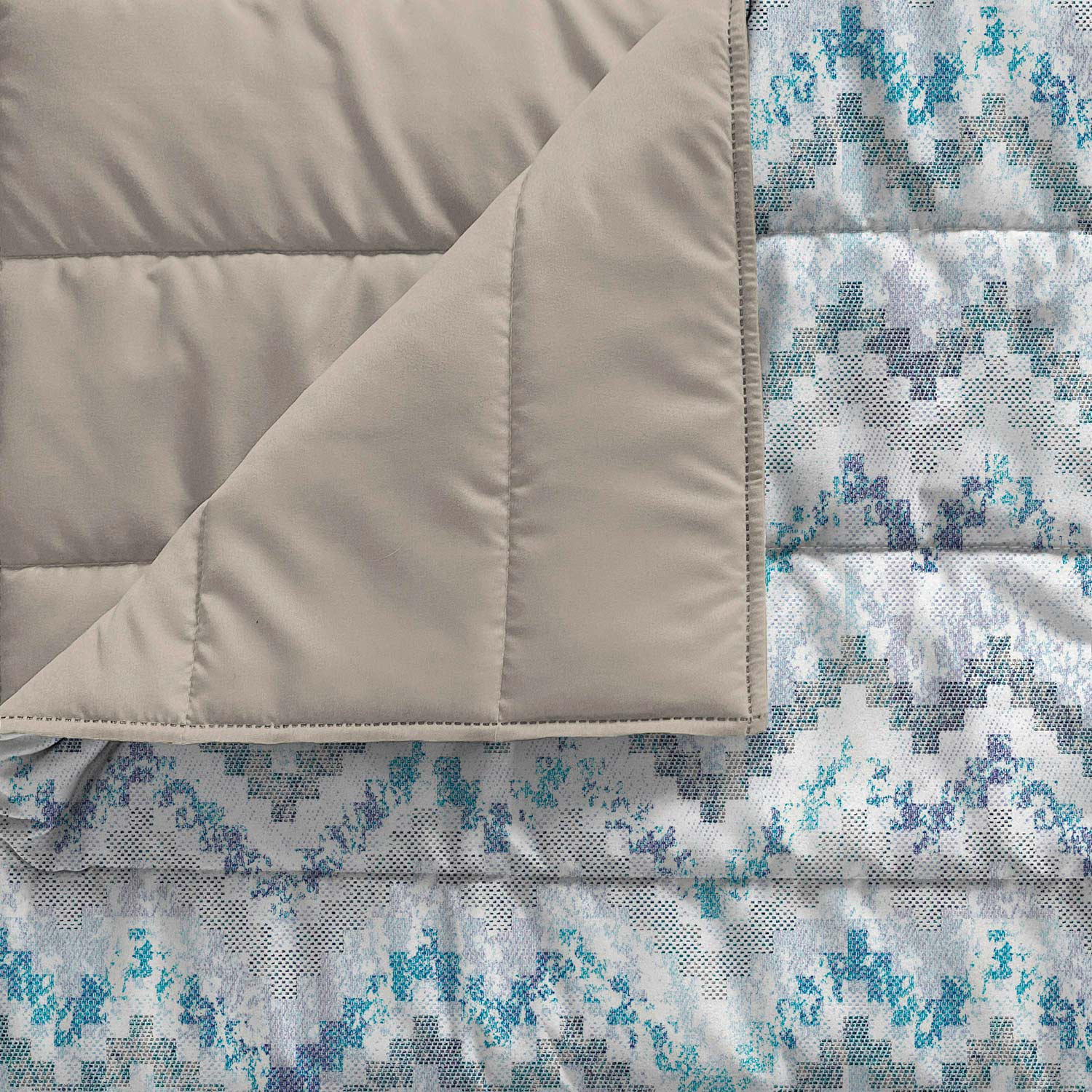 Trapuntino Matrimoniale 100gr con Stampa in Microfibra Jakarta