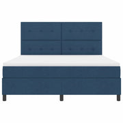 Letto a molle con materasso con led Blu 180 x 200 cm Tessuto 3342892