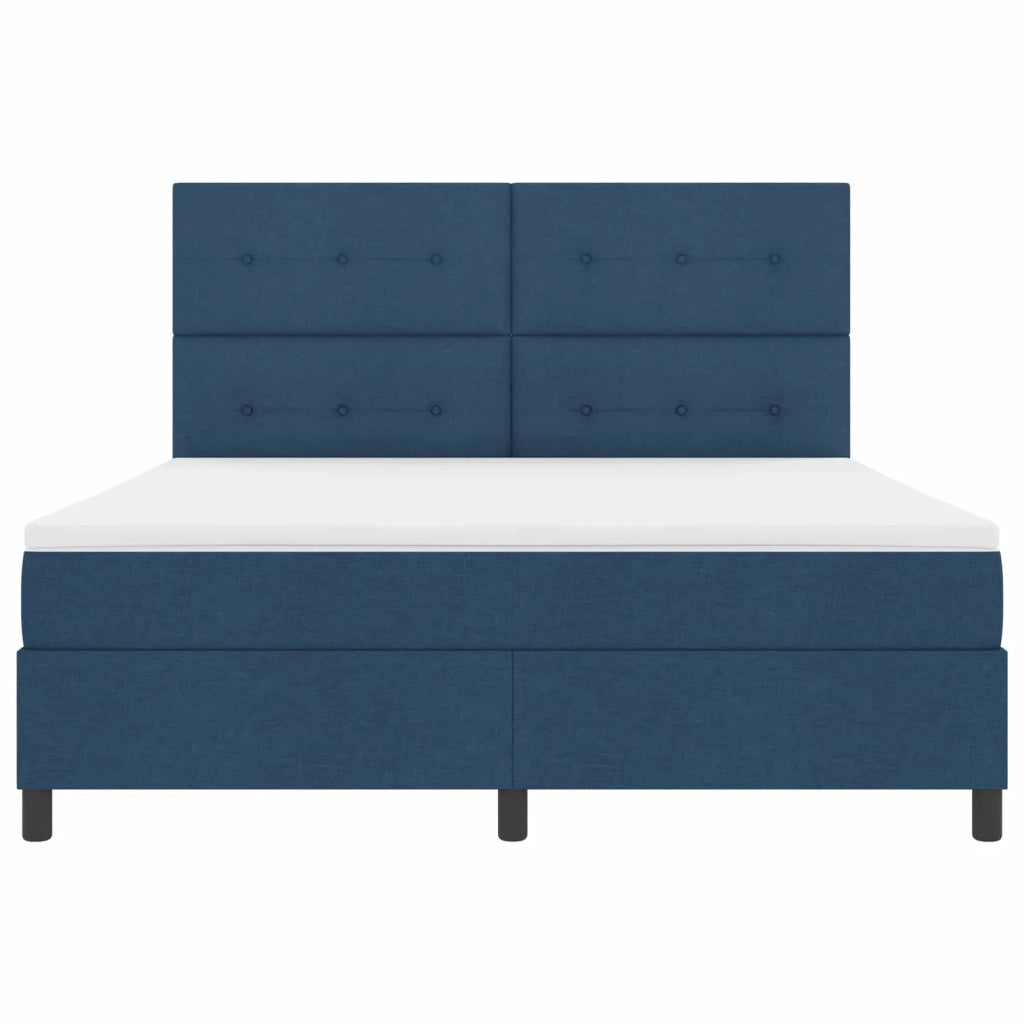 Letto a molle con materasso con led Blu 180 x 200 cm Tessuto 3342892