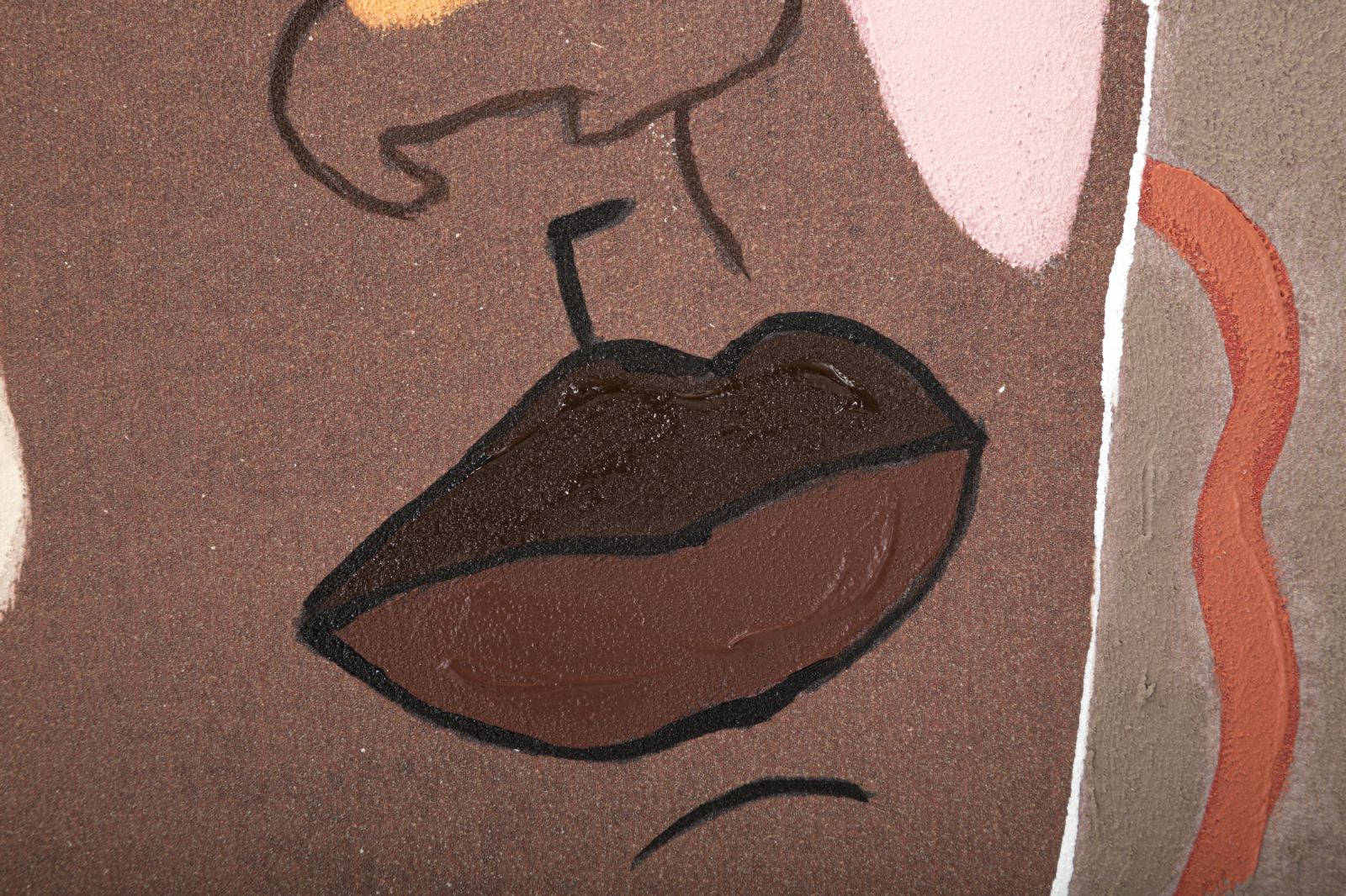 Dipinto su Tela Tribal 1 80x2,8x100 cm in Legno e Tessuto