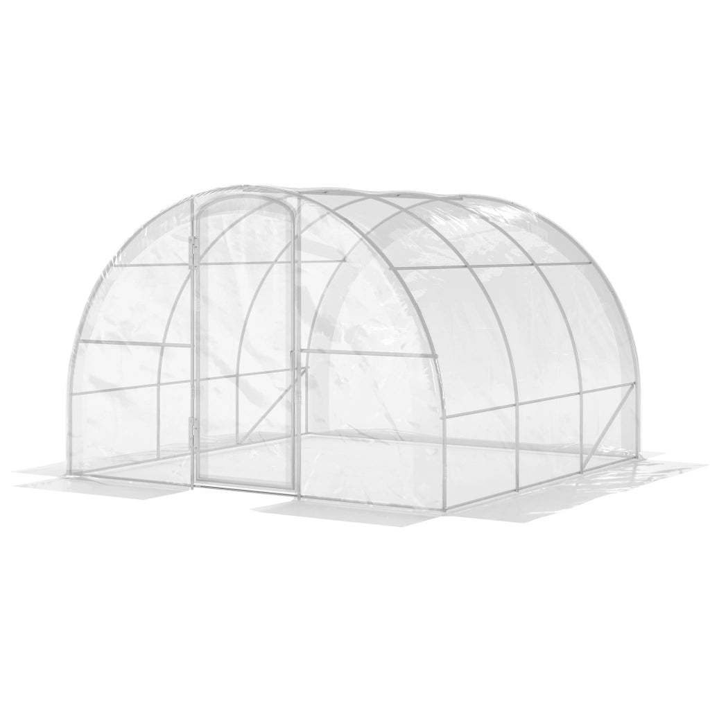 Serra Tunnel da Giardino 3x3x2m ¨C Xylo ¨C 9m2 con Porta PE 150g/m2 per Piante Verdure Fiori